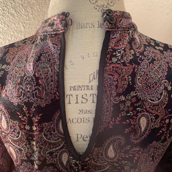 Multi color boho dress, crushed velvet style. - Picture 5 of 7